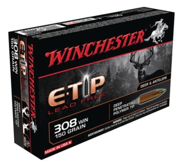 Winchesterchester E-Tip Lead-Free .308 Winchesterchester 150 gr, E-Tip Lead Free