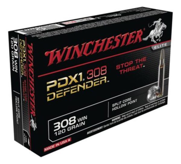 Winchester PDX1 Defender .308 Winchester 120gr, Personal Defense 20rd Box