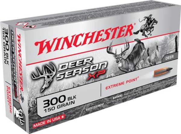 Winchester Deer Season XP 300 AAC Blackout/Whisper 150gr, Extreme Point, 20rd Box