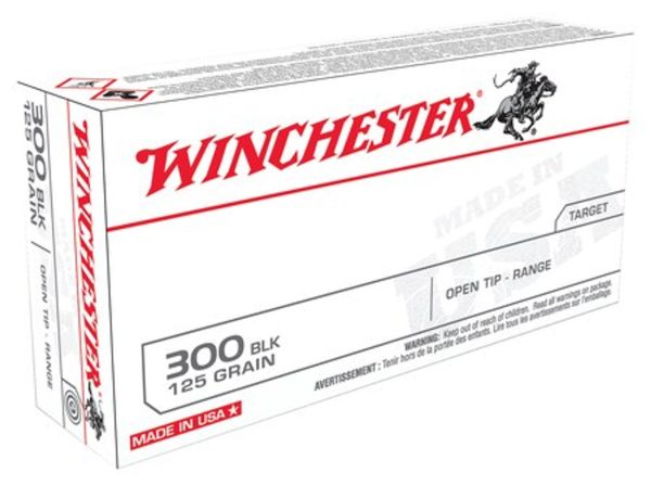 Winchester USA 300 Blackout 125 Open Tip, 20rd Box