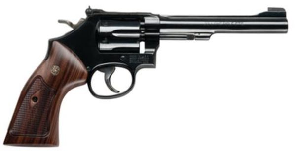 Smith & Wesson 48 Classic 22 Magnum 6 Inch Blued Barrel Wood Grips 6 Round