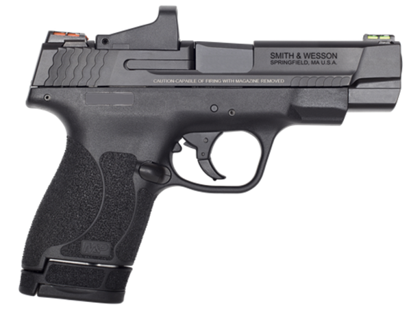 Smith & Wesson M&P Shield M2.0 Performance Center, 4" Barrel, Red Dot, Black, Stainless Slide, 6rd 7rd