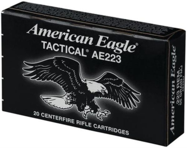 *D* Federal AE Tactical .223 55gr, FMJ-BT, 20/Box