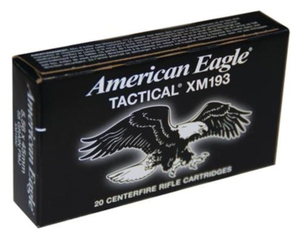 Federal American Eagle .223 55gr, Full Metal Jacket, 100rd/Value Pack