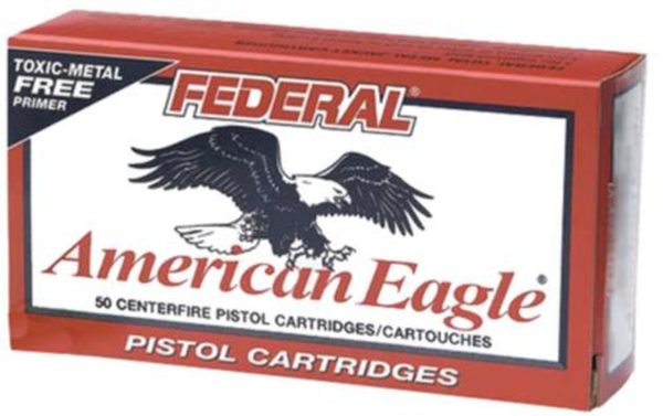 Federal American Eagle 9mm 124gr, Total Metal Jacket 50rd Box