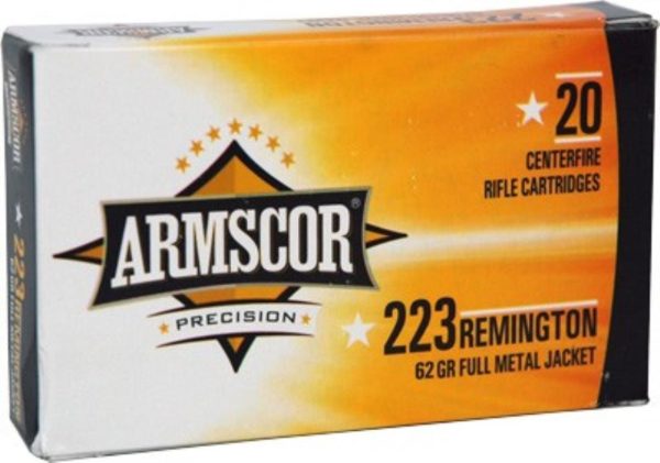 Armscor .223 62gr, FMJ, 20rd/Box