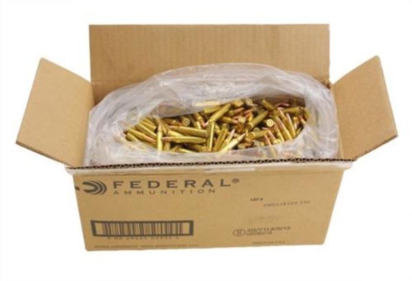 Federal .223 Remington 55gr MC, 1000rd Bulk Packaged