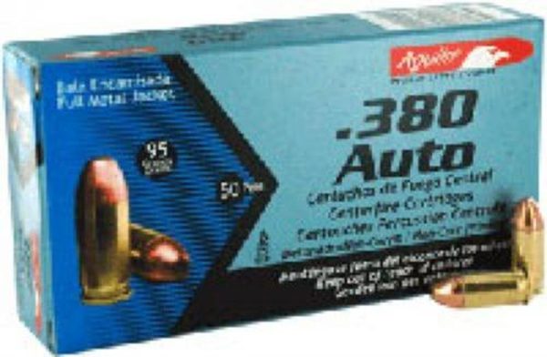 Aguila .380 ACP, 95gr, Full Metal Jacket, 50rd Box