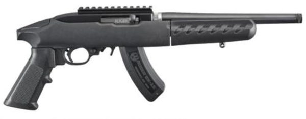 Ruger 22 Charger Takedown, .22LR, 15rd, 10" Threaded, Black Polymer Stock, Blued