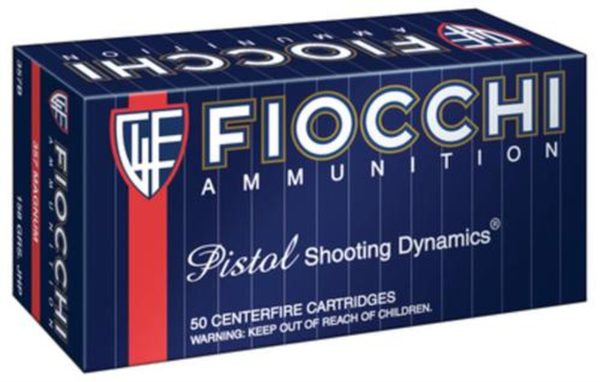 Fiocchi Shooting Dynamics .357 Magnum 158gr, Jacketed Hollow Point 50rd Box