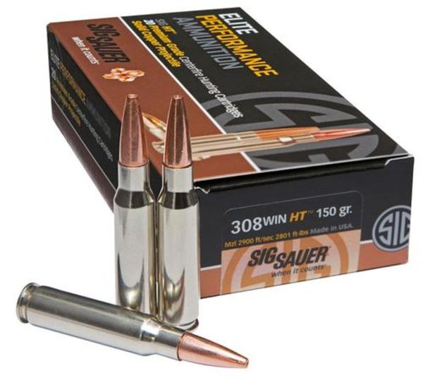 Sig Ammo, 308 Win, 150Gr, Elite Hunting HT, 20rd Box