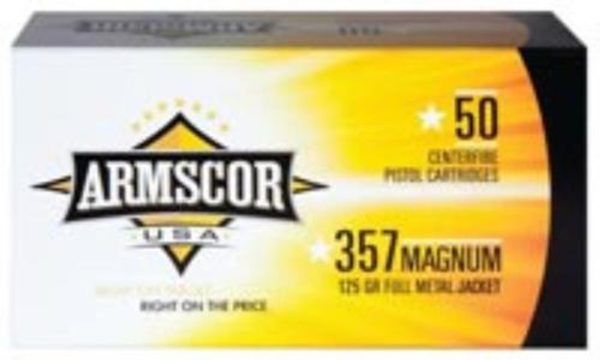 *D* Armscor .357 Mag, 125 Gr, FMJ, 50rd/box