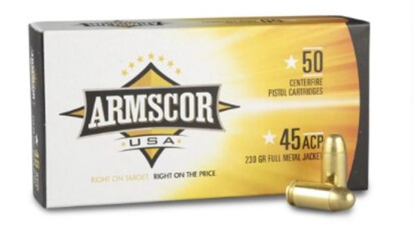 Armscor 45 ACP 230gr, Full Metal Jacket 50 Bx/