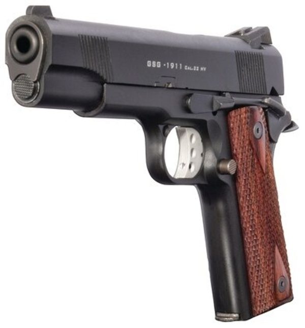 American Tactical, M1911, 22 LR, 5" Barrel, Blued, Wood Grips, 10Rd, Threaded - Image 2