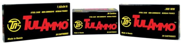 Tulammo Centerfire Rifle 308 Win/7.62 NATO 165gr Spitzer, Steel Case, 20rd Box