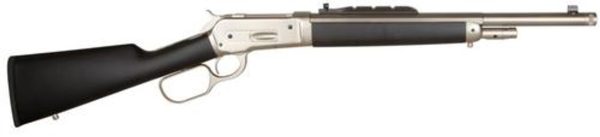 Taylor's 1886 Ridge Runner Rifle, .45-70 Govt, 18.5", Black Synthetic Stock, Matte Chrome Finish