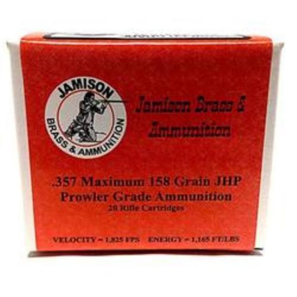 Jamison .357 Maximum, 158 Gr, JHP, 20rd/Box