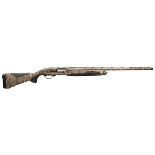 Browning Maxus II 12 Ga 26" Barrel, 3.5", Overall Mossy Oak Bottomland & Fixed Overmolded Grip Panels Stock, 4rd