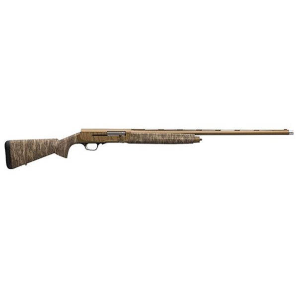 Browning A5 Wicked Wing Sweet Sixteen 16 Ga, 28" Barrel, 2.75", Burnt Bronze Cerakote Barrel/Engraved, Mossy Oak Bottomland, Fiber Optic, 3 Chokes, 4rd