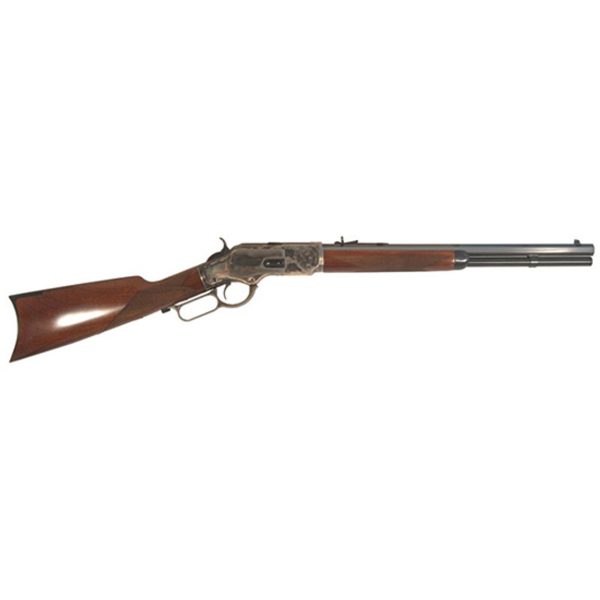 Cimarron 1873, Saddle , Lever Action, 357 MAG/38 Special, 18" Octagon Barrel, Case Hardened Finish, Blued Barrel, Walnut Stock, 10 Rounds