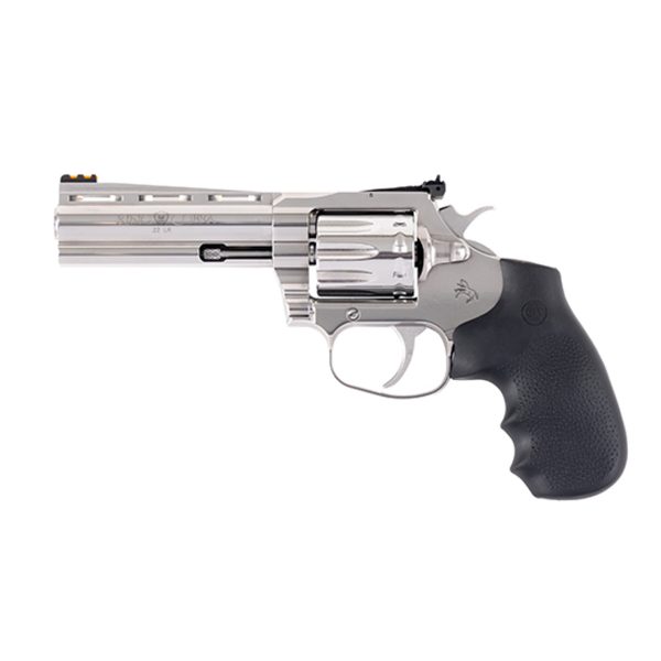 Colt King Cobra Target 22 LR, 4.25" Barrel, Stainless, Black Hogue Overmolded Grips