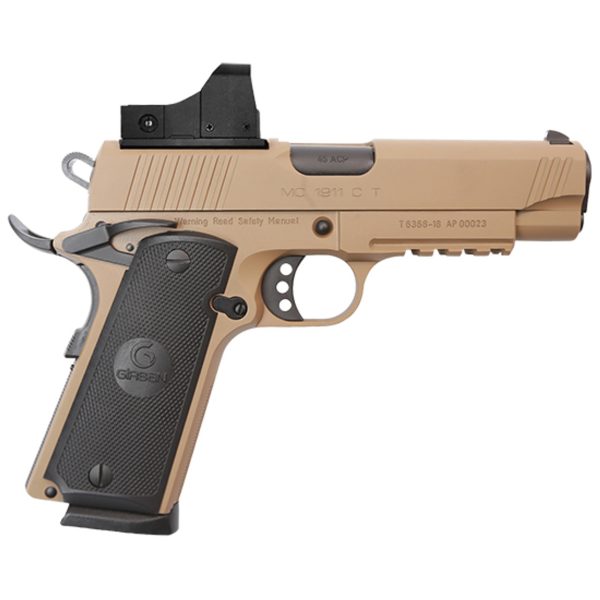 Girsan MC 1911 SC .45 ACP, 4.3" Barrel, Red Dot, Ambi Safety, FDE, 8rd