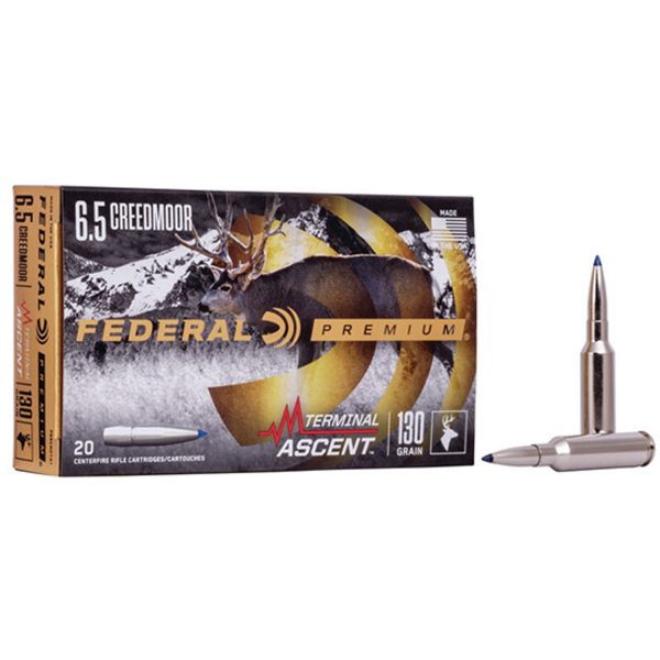 Federal Premium 6.5 Creedmoor 130gr, Terminal Ascent, 20rd Box