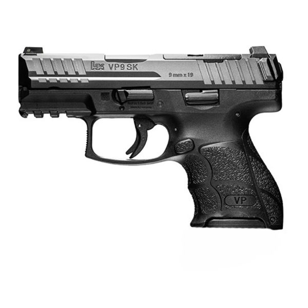 HK VP9SK-B Sub-Compact 9mm, 3.39" Barrel, Optics Ready, Push Button Magazine Release, 10rd