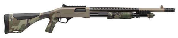 Winchester SXP Extreme Defender 12 Ga, 3" Chamber 18" Barrel, Flat Dark Earth Rec, Woodland Camo, 5rd