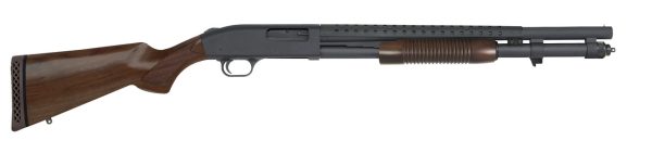 Mossberg 590 Retrograde Persuader 12 Ga, 20" Barrel, 3", Field Stock, Blued, 8rd