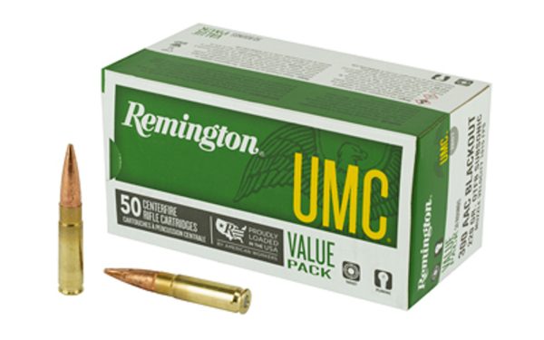 Remington UMC 300 Blackout, 220gr, Open Tip Flat Base, 50rd Box