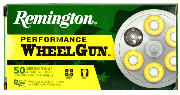 Remington Performance WheelGun 357 Magnum 158gr, Lead Semi Wadcutter (LSWC), 50rd Box