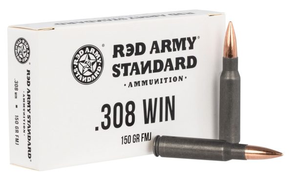 Century Red Army Standard .308 Win, 150gr, Full Metal Jacket, Steel Cased, 20rd Box