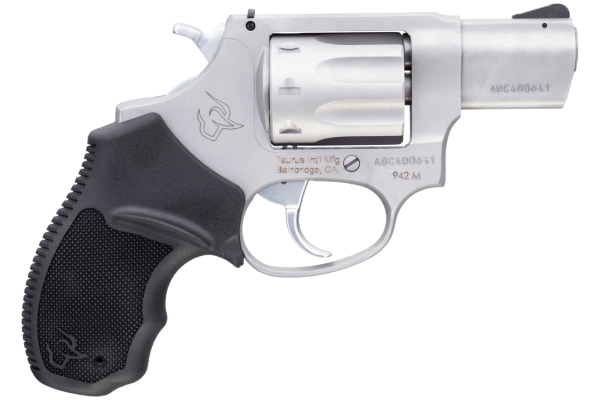 Taurus 942 22 Magnum, 2" Barrel, Stainless Steel, Black Polymer Grip, 8rd