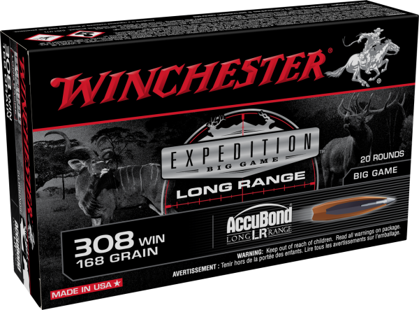 Winchester Expedition Big Ga, me 308 Winchester, 168gr, 20rd Box