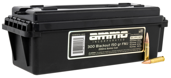 Ammo Inc Signature .300 Blackout, 150gr, FMJ, 200rd