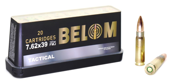 Belom Ammo Tactical, 7.62x39mm, 123gr, FMJ 20rd Box