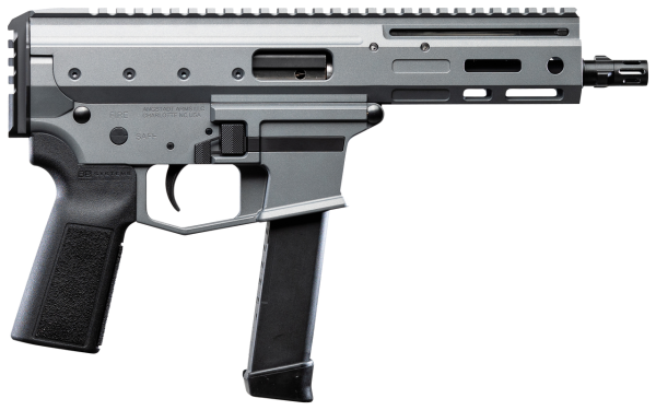 Angstadt MDP-9 9mm, 6" Threaded Barrel, Gray Cerakote, M-Lok Handguard, 27rd