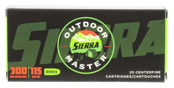 Sierra Bullets Outdoor Master 300 Blackout, 115Gr, Hollow Point, 20rd Box - Image 2