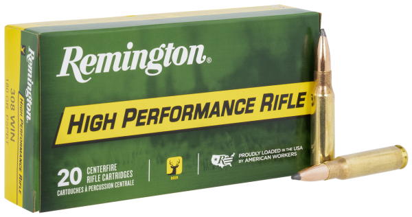 Remington High Performance 308 Winchester, 180gr, PSPBT, 20Bx/10Cs - Image 2