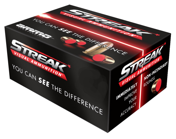 Ammo Inc Streak Visual (RED) 45 ACP, 230gr, TMC, 50Bx/20Cs