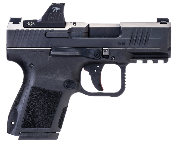 Canik METE MC9 9mm, 3.18" Barrel, Black, MeCanik MO1 Red Dot, 15rd