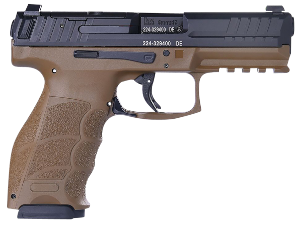 HK VP9 9mm, 4.09" Barrel, Flat Dark Earth, Optic Ready, 17rd