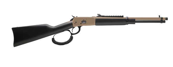 Rossi R92 44 Magnum, 16.5" Threaded Barrel, FDE, Black Coated Wood Furniture, 8rd