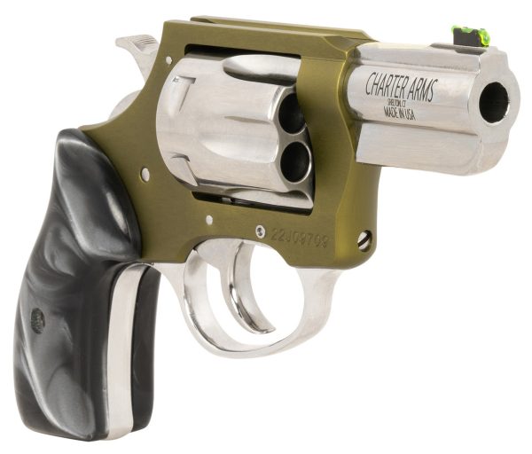 Charter Arms Undercover II 38 Special, 2.2" Barrel, Olive Drab Green, Black Pearlite Grips, 6rd - Image 3