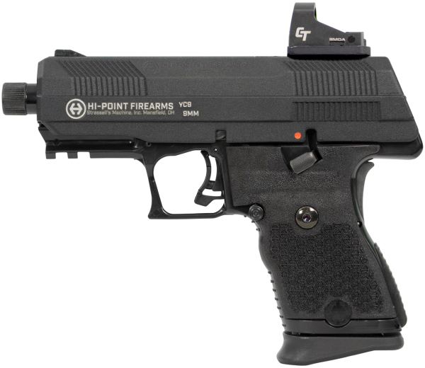 Hi-Point YC9 9mm, 3.93" Threaded Barrel, Includes Crimson Trace Red Dot, 10rd