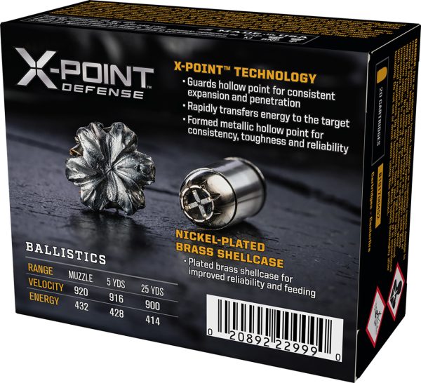 Browning Defense 45 ACP, 230gr, X-Point, 20rd Box - Image 2