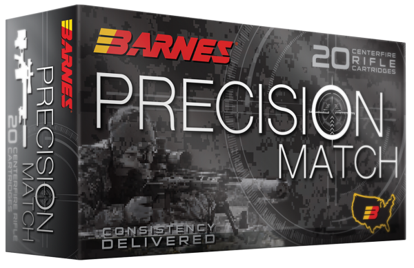 Barnes Precision Match 223 Remington, 77gr, Match Burner OTM BT, 20rd Box