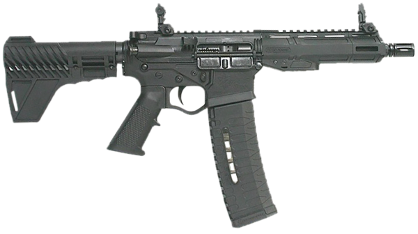 ATI Alpha Maxx 5.56x45mm, 7.5" Threaded Barrel, Black, Pro 2A Blade Brace, M-Lok Handguard, 60rd