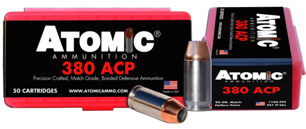 Atomic Pistol .380 ACP, 90gr, Hollow Point, 50rd Box